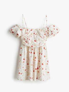 NWT H&M Draped Open Shoulder Dress